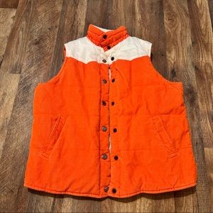 Y2K Fall Reversible Puffer Vest Jacket Small
